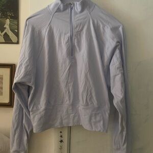 Light Blue Lulu Lemon half zip